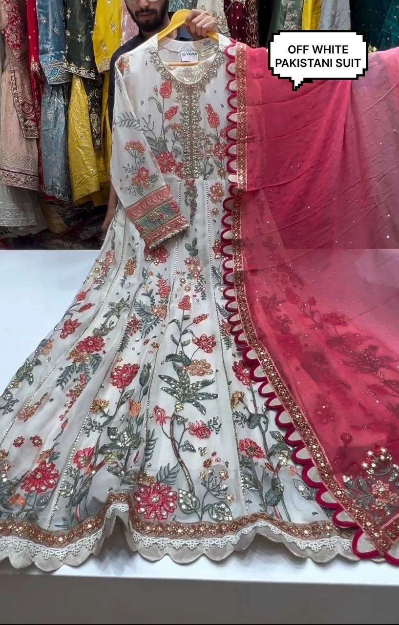 Vardan Ethnic Kf 1645 Faux Georgette Wholesale Designer Salwar Suit — Wholesale Salwar Suits, MPA wholesale from Surat - Gallery Image 3